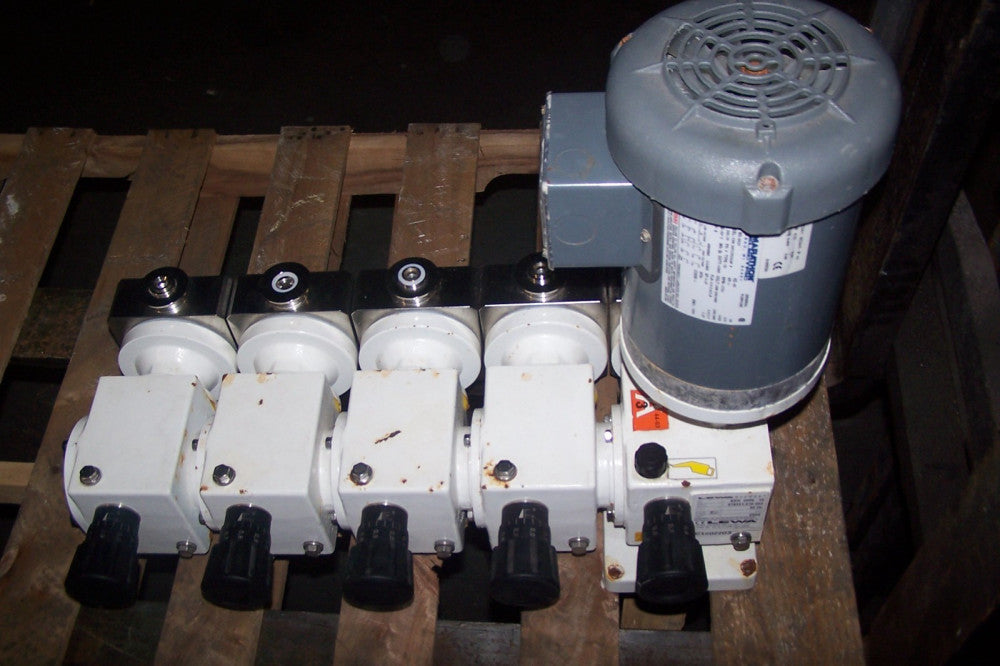 LEWA 1 HP DIAPHRAGM METERING PUMP 5 VALVE EEK 0000 -15