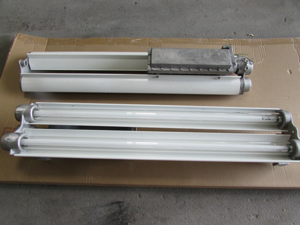 2 - IR/L EXPLOSION PROOF FLUORESCENT LIGHTS , 4 ft. ,120 vac, N/NIB! MAKE OFFER!
