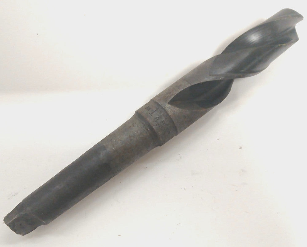 1-1/8 REPUBLIC MORSE TAPER SHANK DRILL BIT MT3 HS 2 FLUTE OAL 9 IN LOC 3-1/2