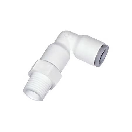 Parker 6509 06 17Wp2 Metric Plastic Push-To-Connect Fitting, Polymer, White