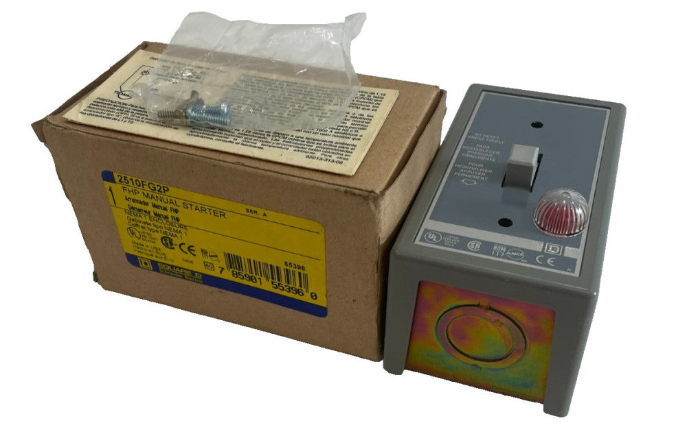 NEW SQUARE D 2510FG2P FHP MANUAL STARTER SER. A