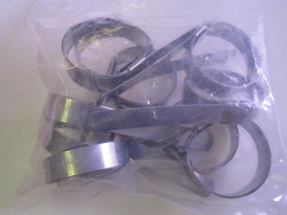 5/8" x 2" x 1.94" Min 2.06" Max Steel Band Hose Clamps NEW - Lot of 10 