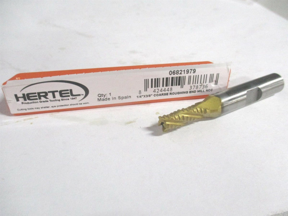 (37873) 1/4" x 5/8" x 3/8" x 2-7/16" OAL Cobalt 4 Flute Roughing Square End Mill