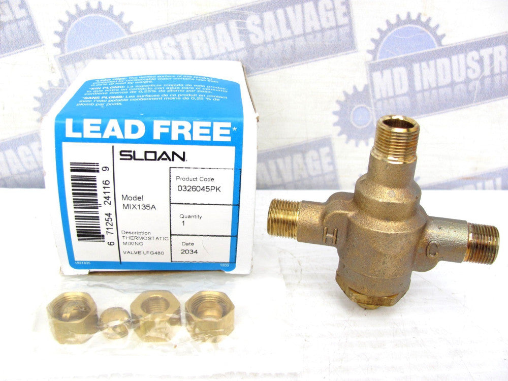 SLOAN - MIX135A - THERMOSTATIC MIXING VALVE for BASYS and Optima faucets - (NEW)