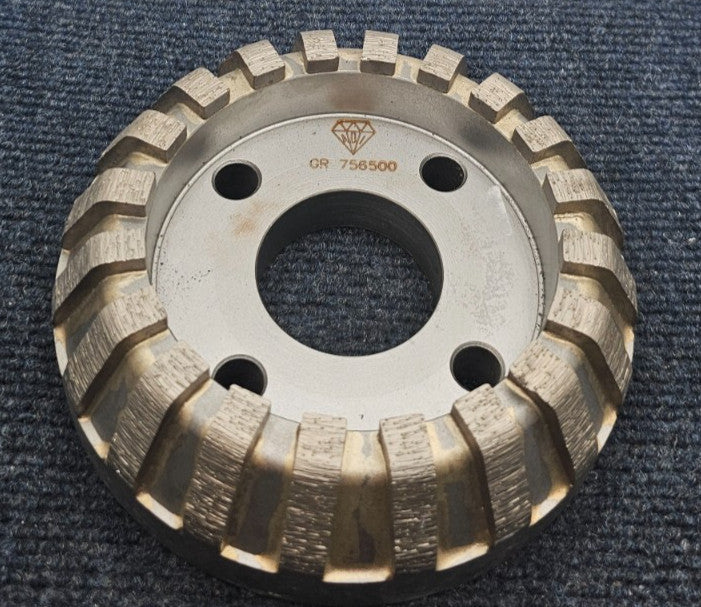 Pre-cut Grinding Wheel GR 756500 6" x 5" OD, 2" Bore Diameter