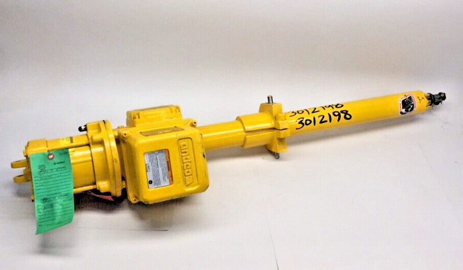 Andco 7105T Used Actuator 3ph 460V 1.5A 60hz 24 in-stroke 350-run 2.0 in/sec GE