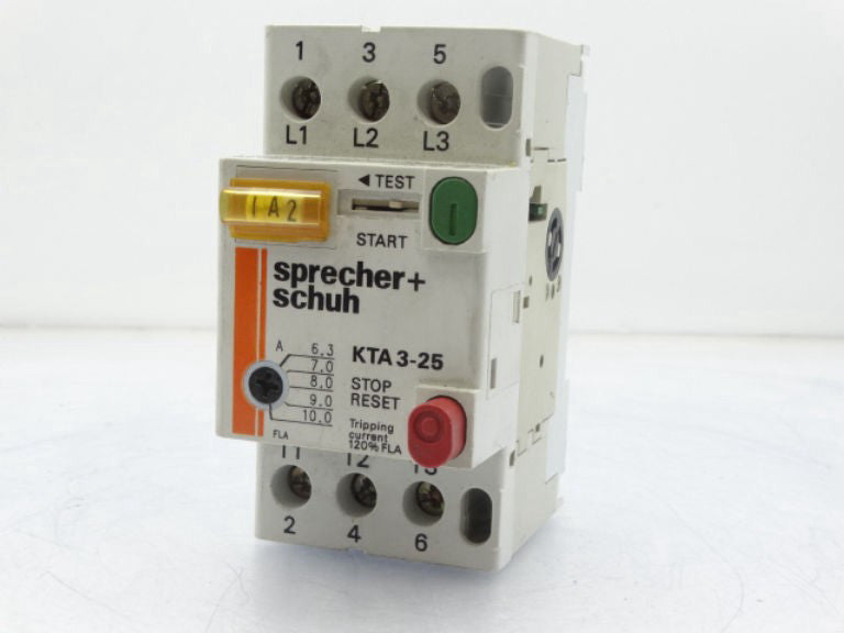 SPRECHER & SCHUH KTA3-25-10 Motor Starter Protector - Used