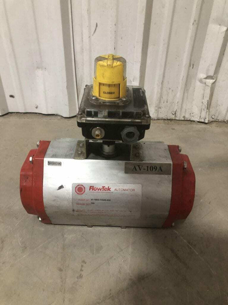 Flow-Tek 93-1603-113A0-532 Pneumatic Actuator w/ Monitor 140PSI