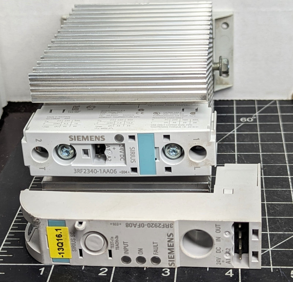 Siemens Contactor 3RF2340-1AA06 w/ Load Monitor 3RF2920-0FA08 WORKING PULL [B9S4