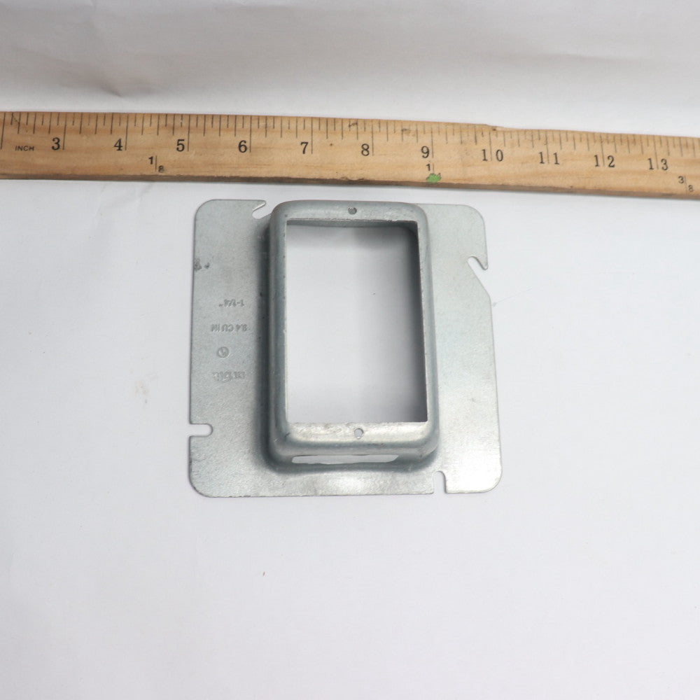 Orbit Electric Box Mud Ring Cover 1-Gang 4-11/16" Square x 1-1/4" Ring 51125