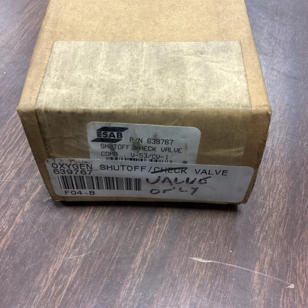 ESAB 639767 Oxygen Shutoff/Check Valve