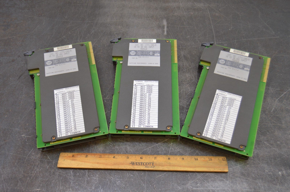 Lot Of 3 Allen-Bradley AB 1771-IBD Input Module 10 To 30 Vdc