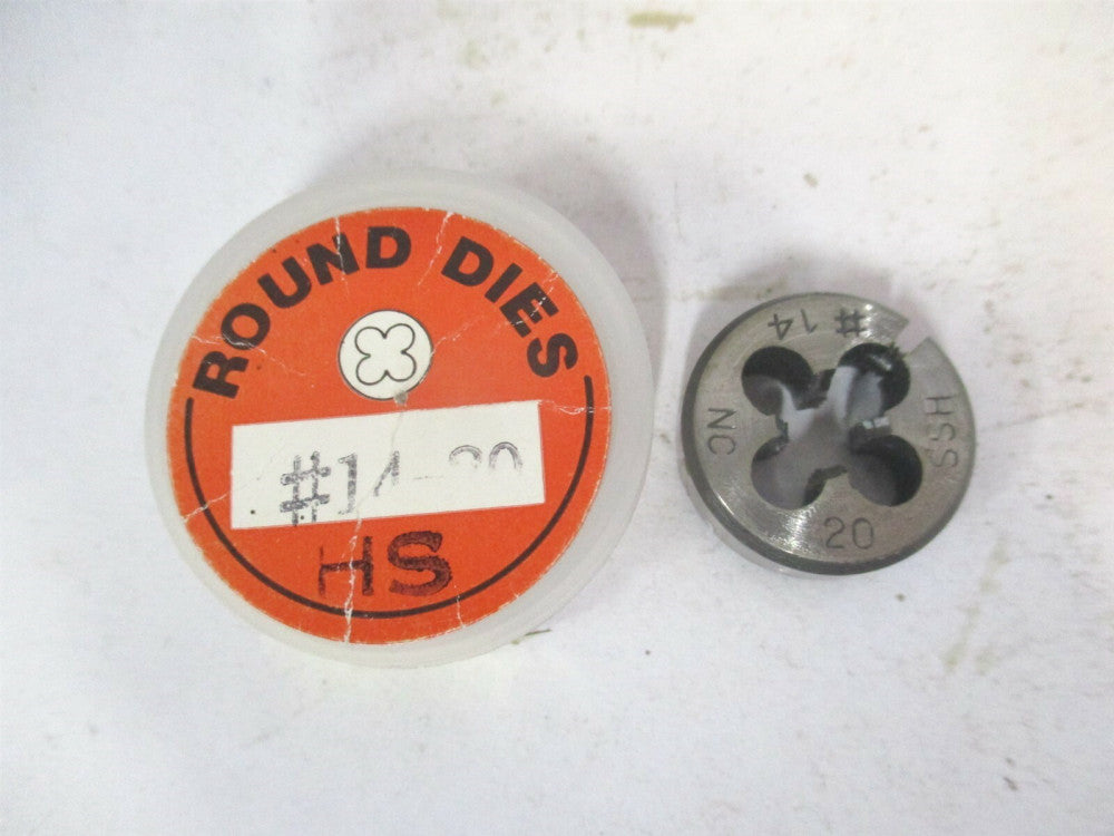 #14-20 NC Thread High Speed Steel Adjustable Round Die 