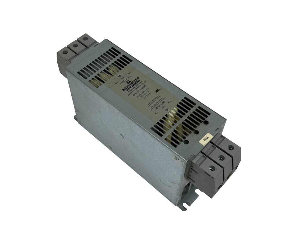 USED BAUMULLER BFN 3-1-130-001 LINE FILTER 275/480VAC 3x130A