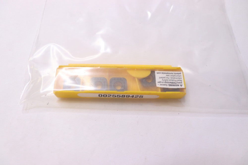 (5-Pk) Kennametal Carbide Milling Insert TiN/TiCN/Al2O3 Finish 3/16" Thick 24589
