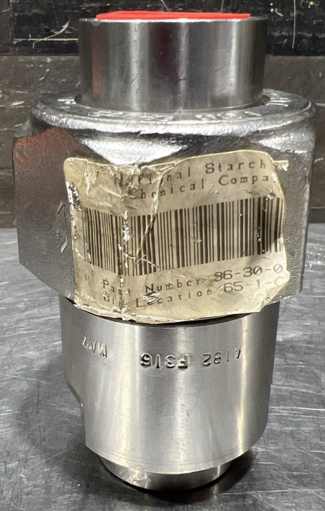 National Starch & Chemical Company Part 36-30-0 Flow Control Valve A182 F316 Nos