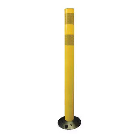 Zoro Select 04-728Y Delineator Post, Polyurethane, High-Intensity Prismatic,