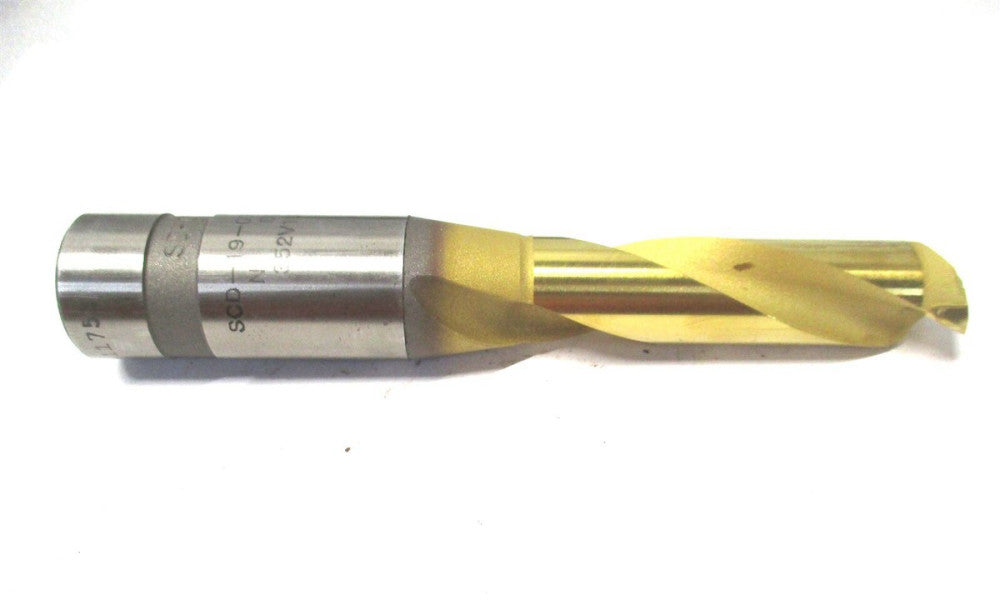 Dijet (SCD-19-076-AMS) 49/64 x 3-7/8 x 6 3XD Coolant Thru Carbide S-Cut CT Drill