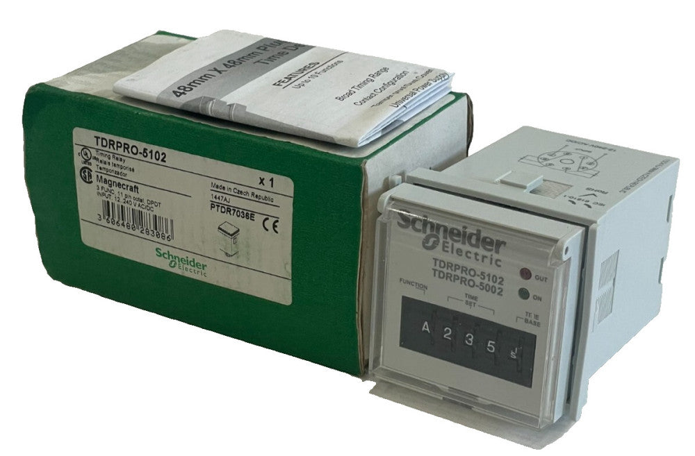 NEW SCHNEIDER ELECTRIC TDRPRO-5102 TIMING RELAY TDRPRO5102