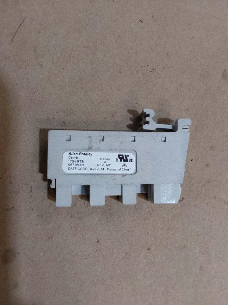 1X Used Allen Bradley 1734-RTB Ser A Rev A01 Terminal Block