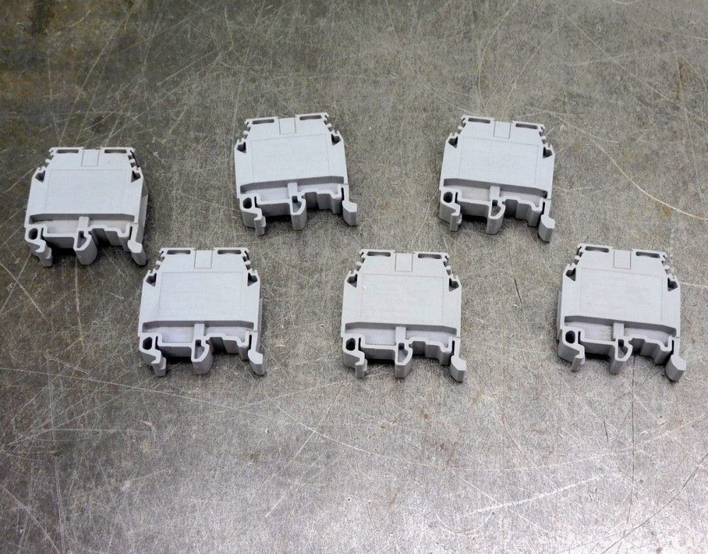 Entrelec M16/12 DIN Rail Terminal Block 600V 100A Lot of Six (6)