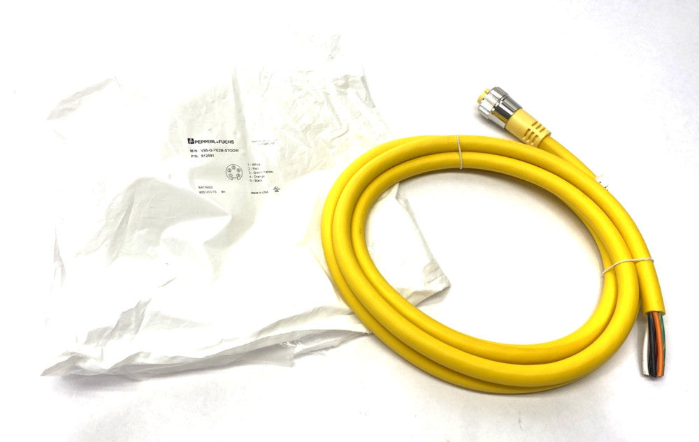 Pepperl+Fuchs V95-G-YE2M-STOOW Cordset 7/8" Female 5-Pin 2m 912591