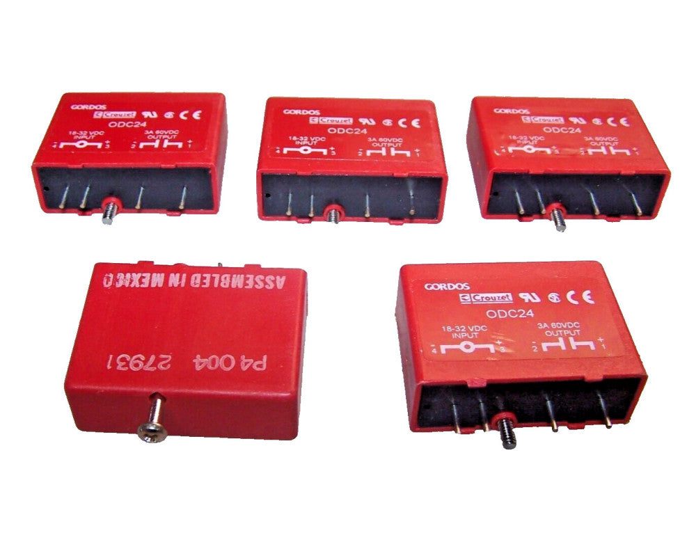 5) NEW CROUZET OUTPUT RELAY MODULE MODEL ODC24  LOT OF 5