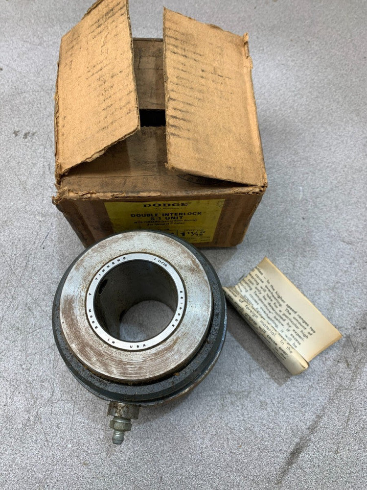 NEW IN BOX DODGE DOUBLE INTERLOCK INSERT BEARING 1-11/16" BORE S1UDI111 060241