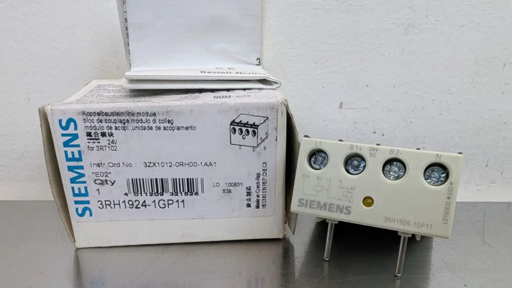 Siemens 3RH1924-1GP-11 Coupling Link Module 24VDC Coil