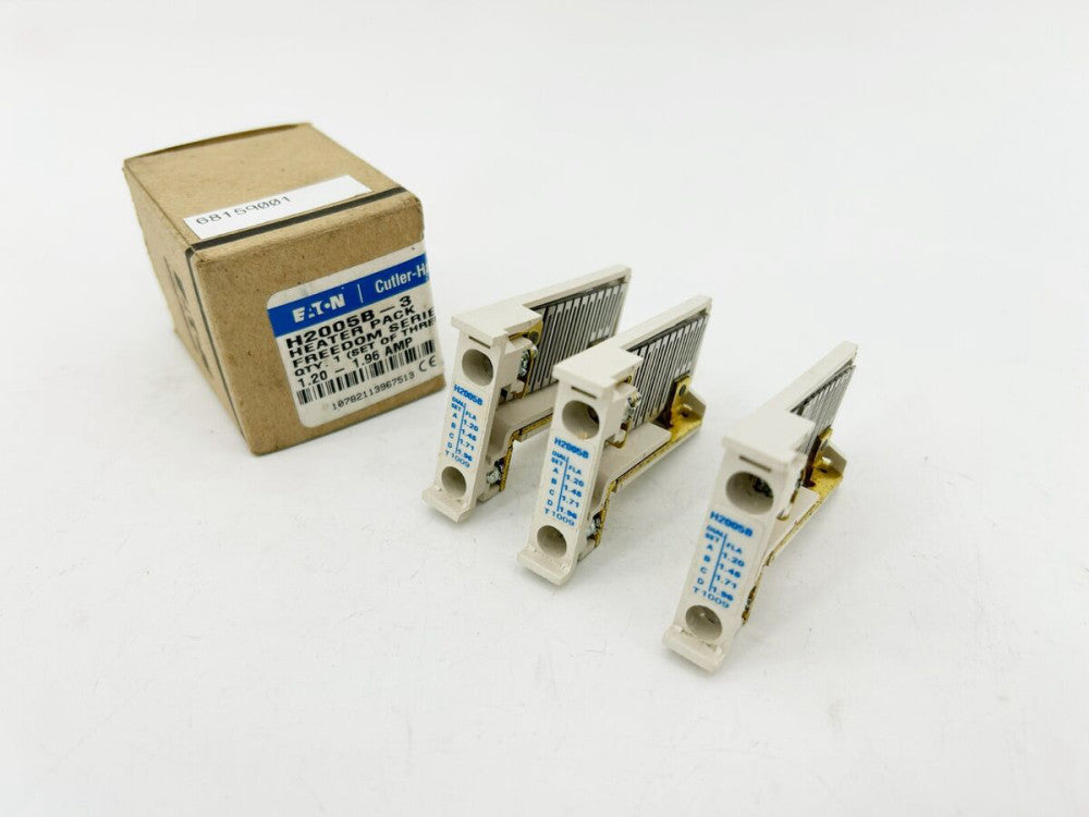 New Eaton Cutler-Hammer H2005B-3 Heater Packs, 1.20-1.96 A