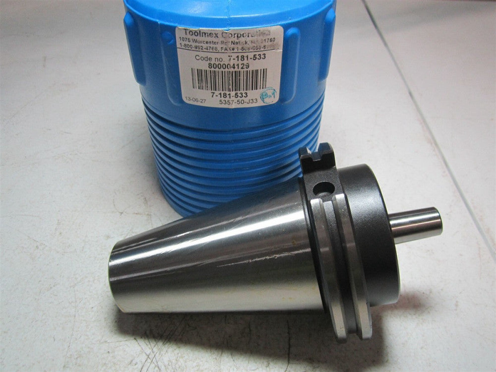 TMX (7-181-533) 5357-50-J33 CAT50 J33 Jacobs Taper Drill Chuck Adapter