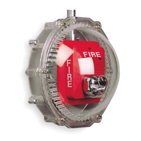 Safety Technology International Sti-1217 Audible And Strobe Guard,Surface,4-1/2D