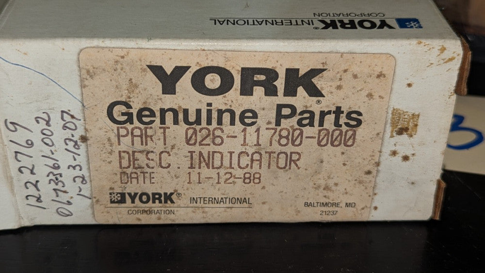 (1) York Sporlan SA-12 Wet Dry Indicator 026-11780-000 New