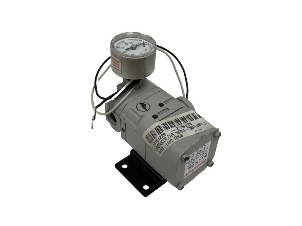 USED BELLOFRAM 961-070-000 PRESSURE TRANSDUCER 4-20mA T-1000