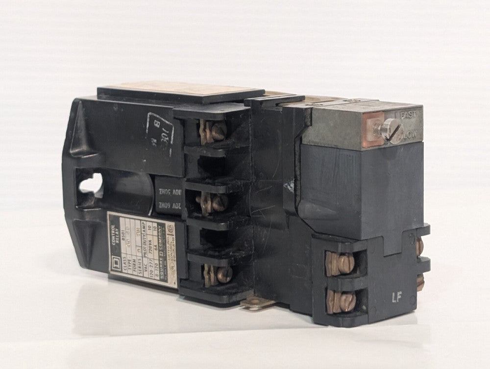 Square D Class 8501 Type G040 Control Relay Series D BM & Time Delay Attachment