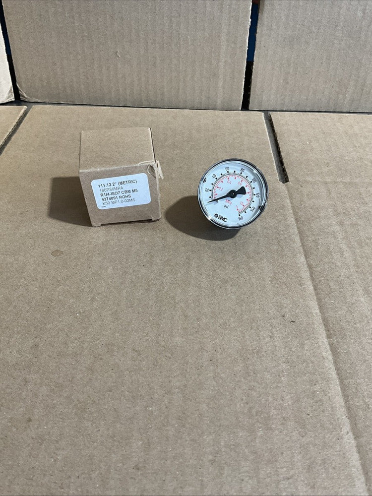 SMC 4274891 ROHS Pneumatic Pressure Gauge 111.12 2” NOS