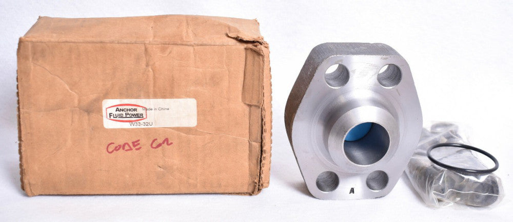 Anchor Fluid Power Carbon Steel Butt Weld 4-Bolt Flange 2"  W33-32U