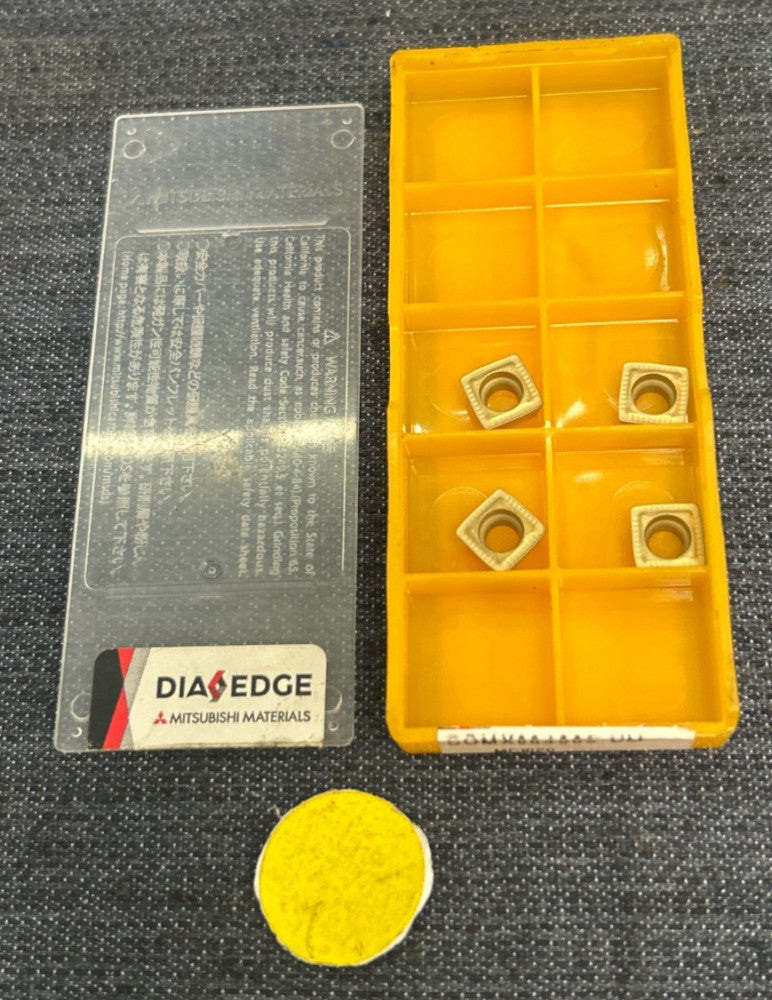 MITSUBISHI MATERIAL DRILLING INSERT SOMX084005-UM MC1020  LOT OF 4