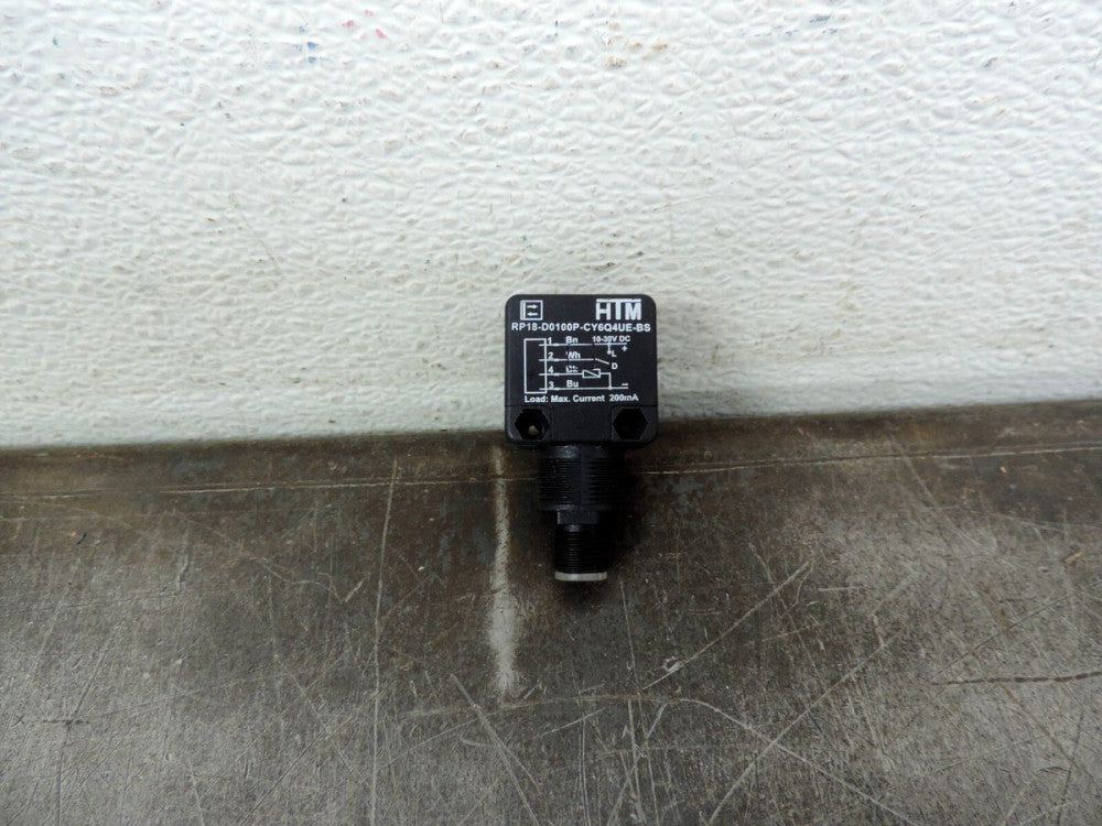 MTM  Sensor HTM RP18-DO100P-CY6Q4UE-BS Photo Sensor New Out of Box
