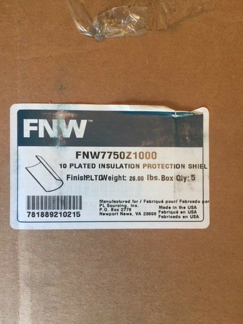 (Case of 5) FNW 10 in. Galvanized MSS Insulation Protection Shield FNW7750Z1000