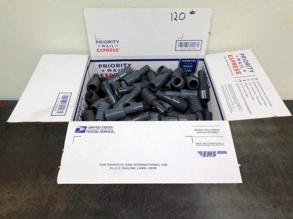 1" x 1/2" PVC Reducer Insert Coupling (Insert x Insert) Lot of 120 Lot
