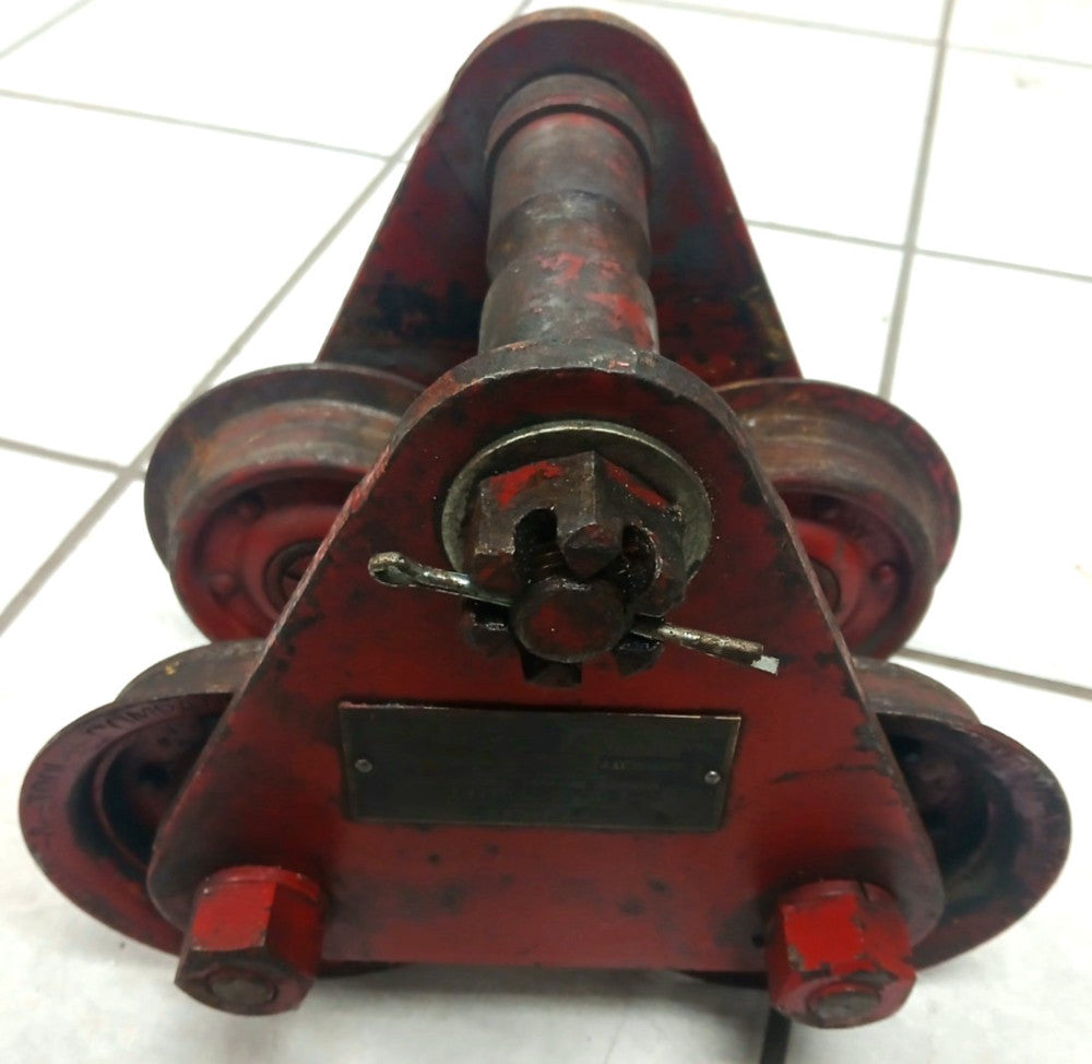 BUDGIT I BEAM TROLLEY HOIST/CRANE 2000 LB CAPACITY FITS BEAM FLANGE WIDTH 3-5"