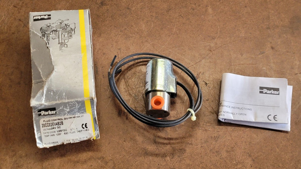 Parker 20CC02EV4B2B 24V DC Miniature Solenoid Valve 1/8" NPT