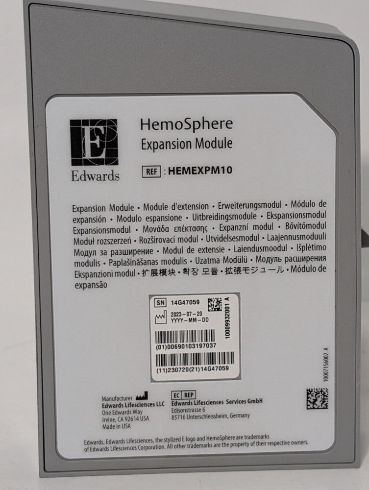 Edwards Lifesciences HEMEXP10 HemoSphere Expansion Module as pictured
