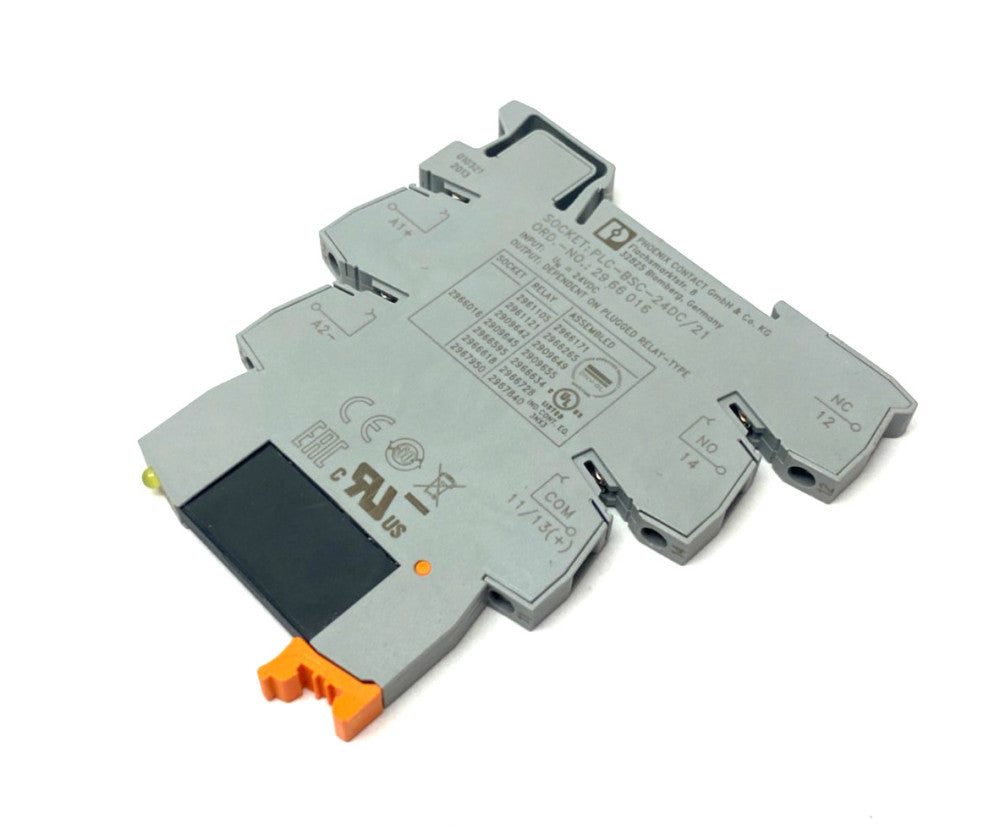 Phoenix Contact PLC-BSC-24DC/21 Plug-In Socket Base 2966015 w/ 2966595 Relay