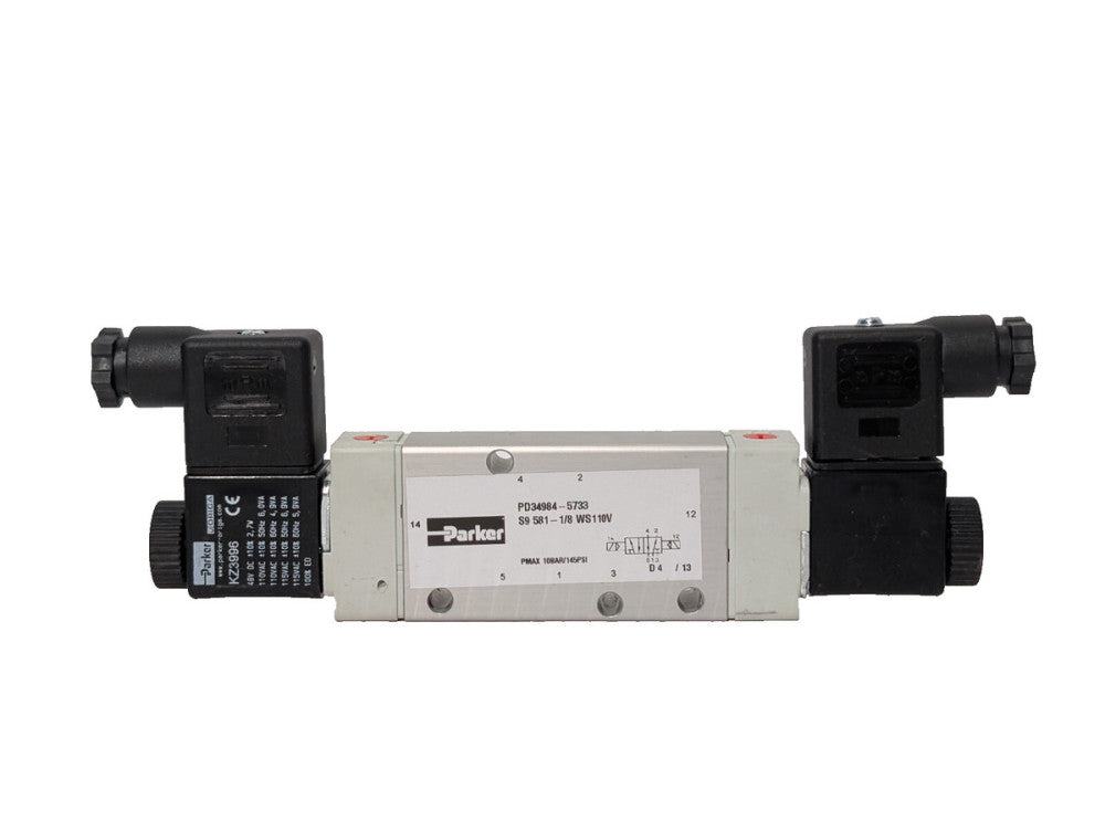 Parker PD34984-5733 Valve Block S9-581-1/8, Origa KZ3996 Solenoid Assembly