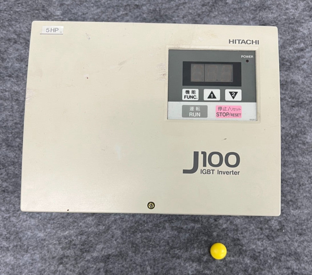HITACHI  AC DRIVE 5HP 3.7KW INPUT VOLTAGE 200-240 3 PHASE OAL 8-1/2"