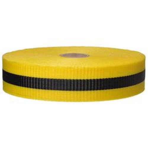 PRESCO BW2YBK200 2 x 200 Ft Yellow/Black Striped, Woven Barricade Tape