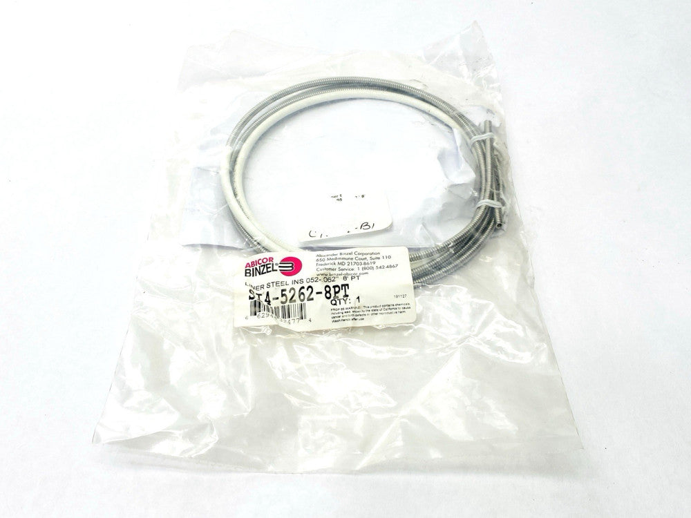 Abicor Binzel SI4-5262-8PT Liner Steel INS .052-.062" 8' PT