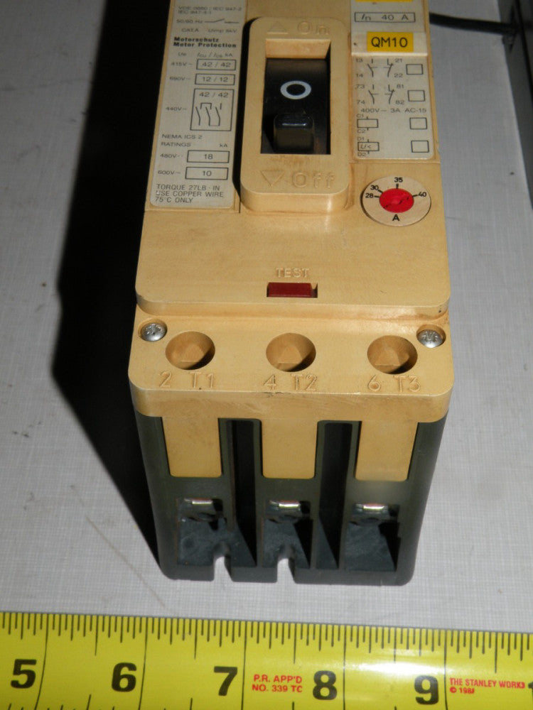 Siemens 3VF1231 1DG11-0AA0 40 Amp Breaker